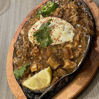 Ruby's Fast Food - Sisig with an egg - Filipino Near Me - Chicago, Illinois Ruby's Fast Food - Sisig with an egg - Filipino Near Me - Chicago, Illinois