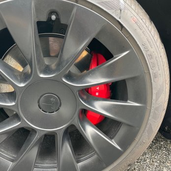 Baid Polish - Caliper powder coated red - Powder Coating Near Me - Anaheim, California Baid Polish - Caliper powder coated red - Powder Coating Near Me - Anaheim, California