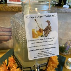 Honey ginger balsamic water