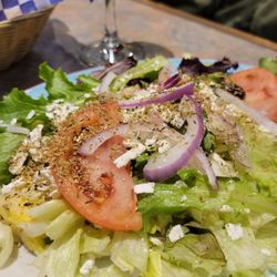 Milos Greek Restaurant - Greek salad that come with your dinners