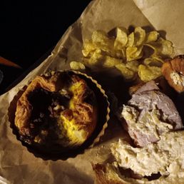 Croissant Toast, and Bacon and cheese souffle Croissant Toast, and Bacon and cheese souffle