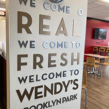 Wendy's - Welcome sign to Wendy's Brooklyn Park! - Burgers Near Me - Brooklyn Park, Minnesota