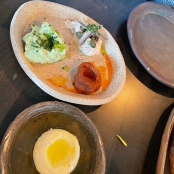 Esther's Kitchen - Dipping sauces for Housemade Sourdough Levain Bread with Butter - Italian Near Me - Las Vegas, Nevada
