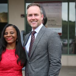 Cynthia Salter-Lewis, MD - Dr. Cynthia Salter with Allergan rep Gould