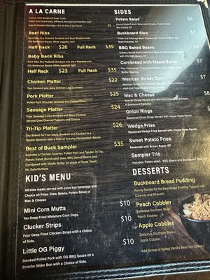 Menu photo 3 Buckboard's Barbecue & Brew El Cajon, CA