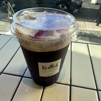 Cafe Knotted Arts District - Ube cream top - Donuts Near Me - Los Angeles, California Cafe Knotted Arts District - Ube cream top - Donuts Near Me - Los Angeles, California
