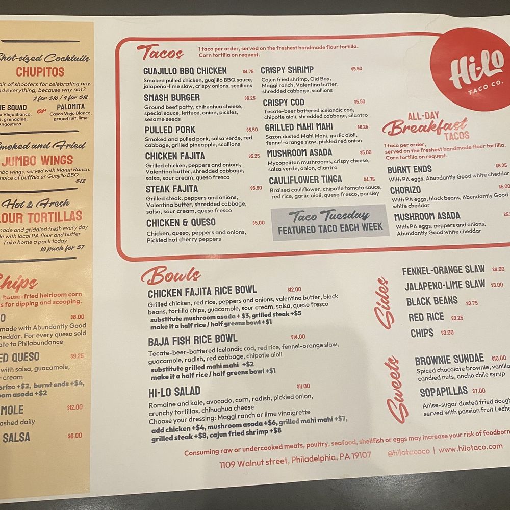 Hi-Lo Taco - Tacos Near Me - Philadelphia, Pennsylvania Hi-Lo Taco - Tacos Near Me - Philadelphia, Pennsylvania