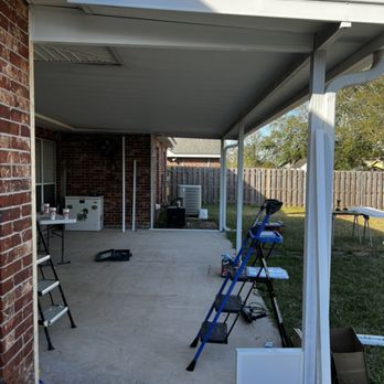 Closed - Patio enclosure before walls. - Siding Near Me Closed - Patio enclosure before walls. - Siding Near Me