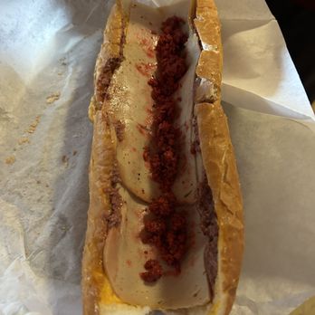 Bun Me! - Unwrapped and how sad my banh mi looks without the veggies - Vietnamese Near Me - Northridge, California