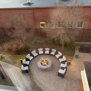 Courtyard by Marriott Carrollton - Fire pit downstairs - Hotels Near Me - Carrollton, Georgia