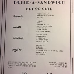The Fox & Hare Public House - Sandwich Menu