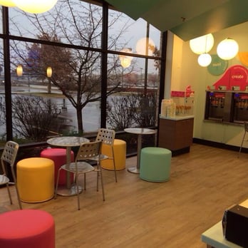 TCBY Oswego - a brightly colored seating area - Desserts Near Me - Oswego, Illinois TCBY Oswego - a brightly colored seating area - Desserts Near Me - Oswego, Illinois