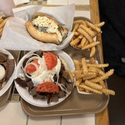 Kosta's Gyros - Italian Beef cheese sweet peppers, Gyros Plate with Fries