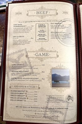 Menu photo 4 The Pump House Fairbanks, AK Menu photo 4 The Pump House Fairbanks, AK