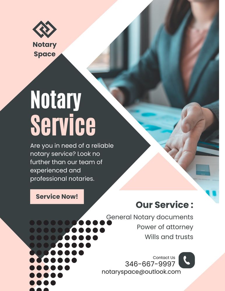 NOTARY SPACE Request a Quote Katy, Texas Notaries Phone Number