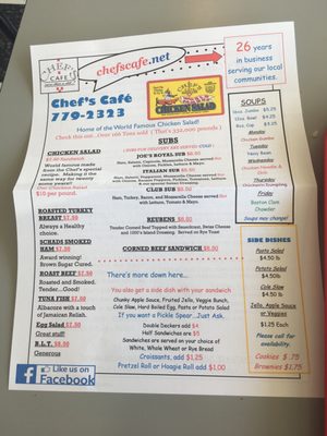 Menu photo 6 Chef's Cafe Cincinnati, OH