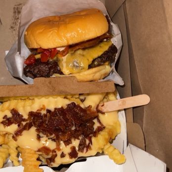 Shake Shack - Double  smoked burger 14$ and bacon cheese fries 8$ - Burgers Near Me - Toronto, Ontario