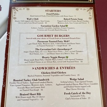 Carnation Cafe - Menu 1/18/23 - American Near Me - Anaheim, California Carnation Cafe - Menu 1/18/23 - American Near Me - Anaheim, California