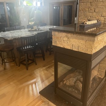 Stone Tree Design Center - Awesome fireplace top and lake room table top. - General Contractors Near Me - Isanti, Minnesota Stone Tree Design Center - Awesome fireplace top and lake room table top. - General Contractors Near Me - Isanti, Minnesota