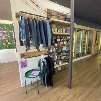The Green Beautiful - Little goods shopping area inside store. - Coffee & Tea Near Me - Manchester, New Hampshire