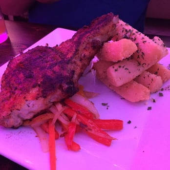 Travesias - El chuleton! Comes with yuca fries and peppers and onions. Delish! - Latin American Near Me - Bronx, New York Travesias - El chuleton! Comes with yuca fries and peppers and onions. Delish! - Latin American Near Me - Bronx, New York