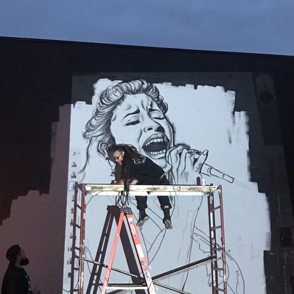 Social Spot - Selena mural in the works by Soup - Bars Near Me - San Antonio, Texas Social Spot - Selena mural in the works by Soup - Bars Near Me - San Antonio, Texas