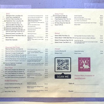 Bao - Menu - Chinese Near Me - San Francisco, California