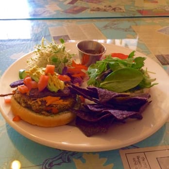 Morning Glory Cafe - Deluxe Hemp Burger with Avocado, Tempeh Bacon & vegan cheese. Loved it. - Breakfast & Brunch Near Me - Flagstaff, Arizona Morning Glory Cafe - Deluxe Hemp Burger with Avocado, Tempeh Bacon & vegan cheese. Loved it. - Breakfast & Brunch Near Me - Flagstaff, Arizona