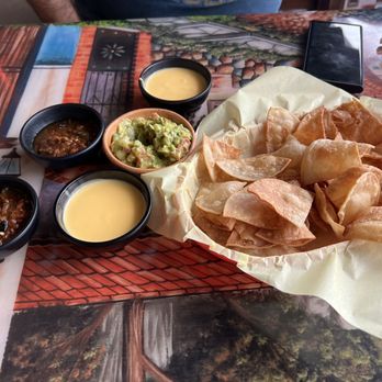 Matachines Authentic Mexican Food - Complimentary chips and salsa and cheese - ordered guacamole - Mexican Near Me - Edmond, Oklahoma Matachines Authentic Mexican Food - Complimentary chips and salsa and cheese - ordered guacamole - Mexican Near Me - Edmond, Oklahoma