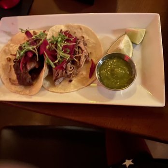 Red Light Lounge - Carnitas tacos at #RedlightLoungeTucson  11/27/21 #TucsonAZ #Arizona #TheDowntownCliftonHotel #Yelp #bar #drinks #jenniinsocal - New American Near Me - Tucson, Arizona