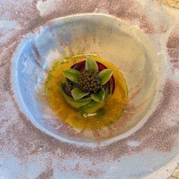 Auro - Caviar with Pluots, Avocado - New American Near Me - Calistoga, California