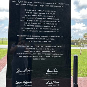 Tuskeegee Airman Memorial - Landmarks & Historical Buildings Near Me - Walterboro, South Carolina Tuskeegee Airman Memorial - Landmarks & Historical Buildings Near Me - Walterboro, South Carolina