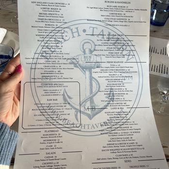 Beach Tavern - Dinner menu - New American Near Me - Monmouth Beach, New Jersey