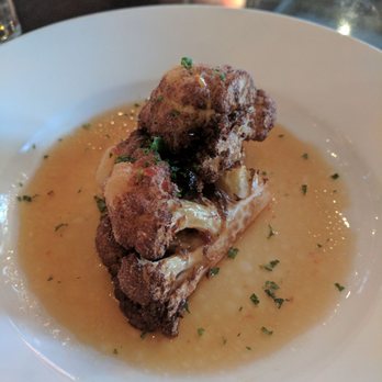 Sur Lie - Cauliflower glazed with milk and honey. Tasted interesting but not my favorite... - New American Near Me - Portland, Maine