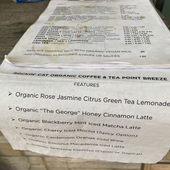 Rockin Cat - Menu - Coffee & Tea Near Me - Pittsburgh, Pennsylvania