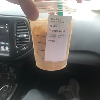 Starbucks - Ice Blonde Vanilla Latte - Coffee & Tea Near Me - Spokane, Washington