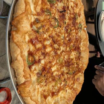 Moretti's Ristorante and Pizzeria - Maxed Out Mac 'N' Cheese w/ Moretti's triple cheese Asiago stuffed crust - Pizza Near Me - Wheeling, Illinois Moretti's Ristorante and Pizzeria - Maxed Out Mac 'N' Cheese w/ Moretti's triple cheese Asiago stuffed crust - Pizza Near Me - Wheeling, Illinois