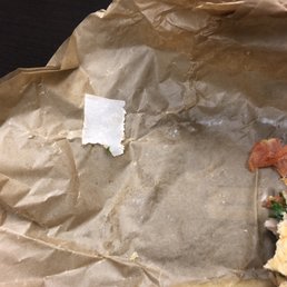 Ate some paper with my cheese! Ugh Ate some paper with my cheese! Ugh