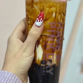 T% Coffee + Tea - Tiger Brown Sugar Latte~ The perfect amount of sweetness, creamy & not to mention the boba was served warm & very soft! - Bubble Tea Near Me - Sacramento, California T% Coffee + Tea - Tiger Brown Sugar Latte~ The perfect amount of sweetness, creamy & not to mention the boba was served warm & very soft! - Bubble Tea Near Me - Sacramento, California