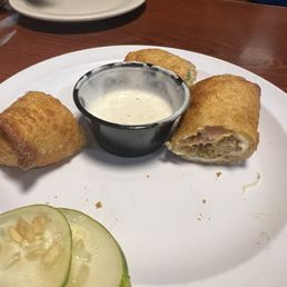 Cuban eggrolls (so good!!!) we couldn't hold off for the picture Cuban eggrolls (so good!!!) we couldn't hold off for the picture