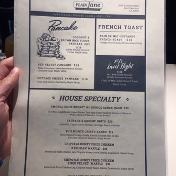 Plain Jane - Breakfast & Brunch Near Me - San Francisco, California Plain Jane - Breakfast & Brunch Near Me - San Francisco, California
