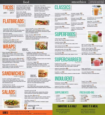 Menu photo 2 Tropical Smoothie Cafe Reston, VA