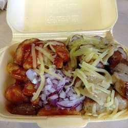 Stillorgan Luas Lunchtime Market - German Bratwurst with wedges, 7 €