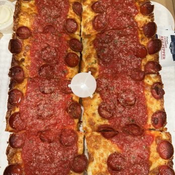 Square Pizza - PONTIAC (Pep Lovers) - Pizza Near Me - San Diego, California Square Pizza - PONTIAC (Pep Lovers) - Pizza Near Me - San Diego, California