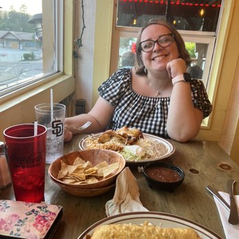 Toni's Kitchen - Chimichanga and empanada plate - Mexican Near Me - Crestline, California Toni's Kitchen - Chimichanga and empanada plate - Mexican Near Me - Crestline, California