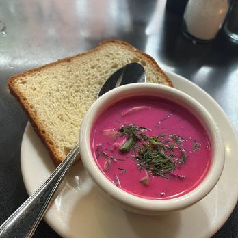 Veselka - Cold borscht. This soup made me cry - Ukrainian Near Me - New York, New York