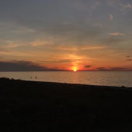 sunset after hiking the trail at platte river