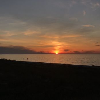 Platte River Campground - sunset after hiking the trail at platte river - Campgrounds Near Me - Honor, Michigan