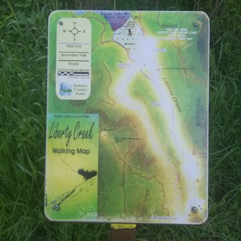 Liberty Lake Loop Trail - The map of the trail. - Hiking Near Me - Liberty Lake, Washington