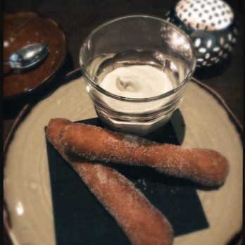 España Restaurant - Churros with yogurt and dolce du leche - Spanish Near Me - Vancouver, British Columbia España Restaurant - Churros with yogurt and dolce du leche - Spanish Near Me - Vancouver, British Columbia